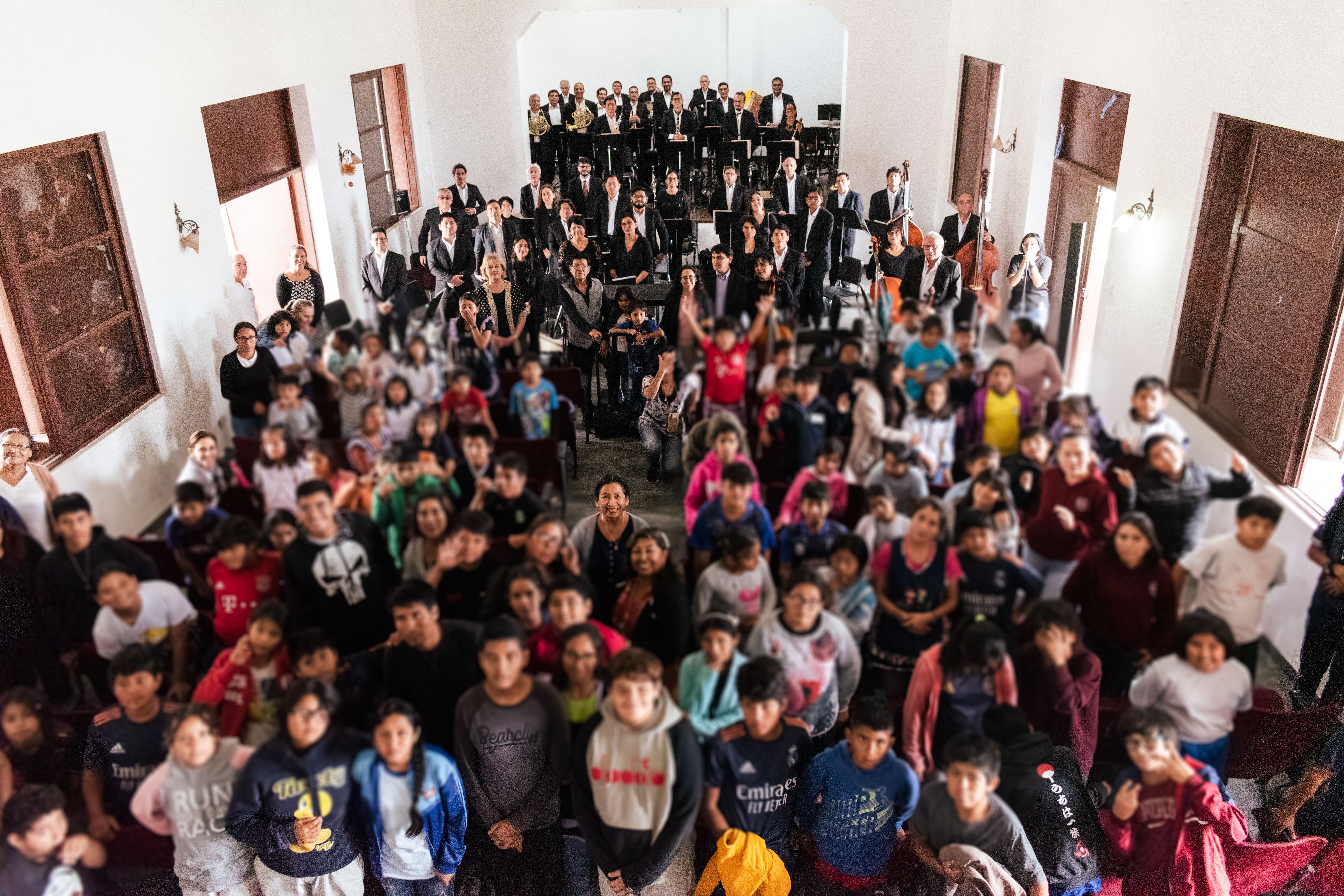 La Orquesta Sinfónica Nacional del Perú presentó concierto didáctico para las niñas y niños del Puericultorio Augusto Pérez Araníbar