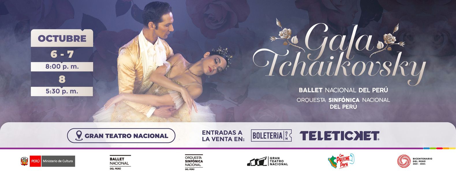 Ballet Nacional del Perú y la Orquesta Sinfónica Nacional del Perú se reúnen en la temporada “Gala Tchaikovsky”