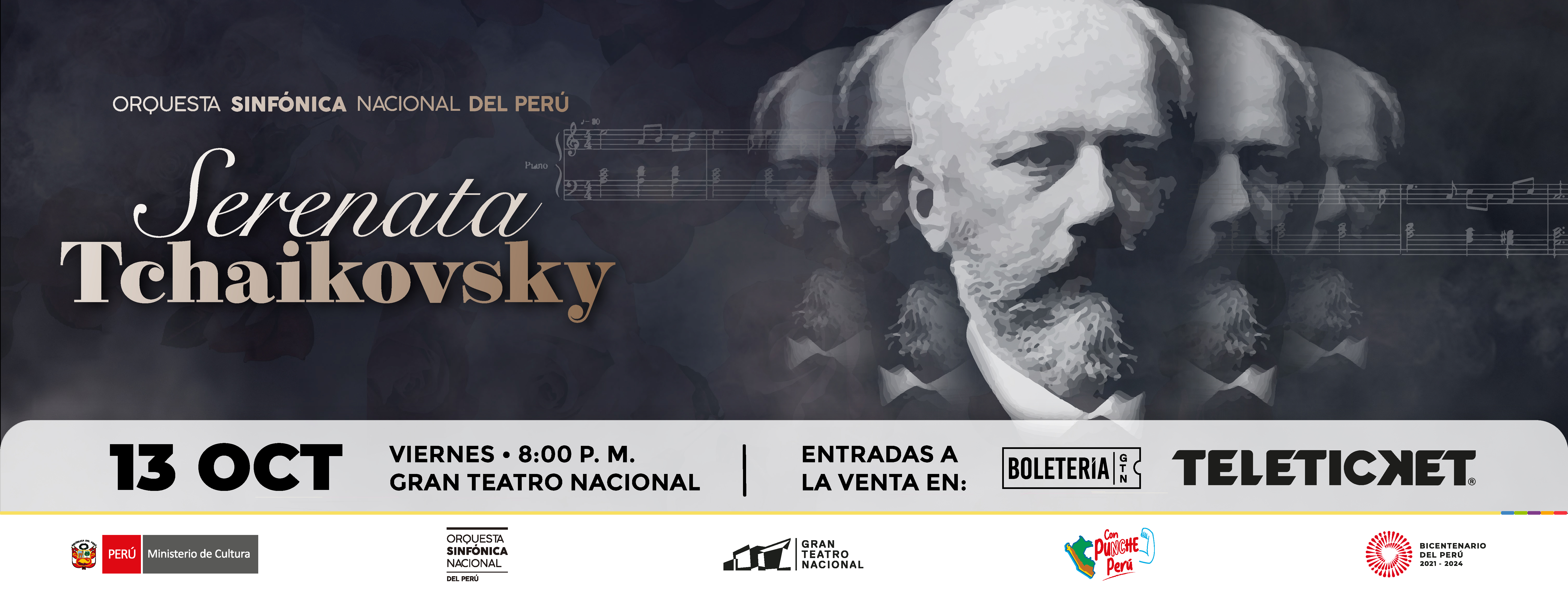 Orquesta Sinfónica Nacional del Perú presenta su concierto “Serenata Tchaikovsky”